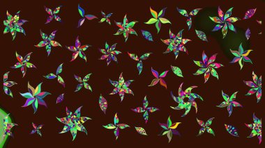 Kahverengi renkli çiçekler. Nazik, narin çiçek arkaplanı. Raster çiçek desenli ve çiçekli..