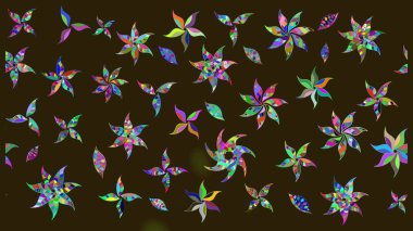 Raster Güzel kumaş deseni. Raster suluboya deseni, narin çiçekler, kahverengi çiçekler, tebrik kartı şablonu..