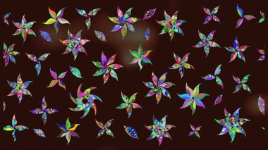 Küçük kahverengi çiçeklerdeki oldukça eski bir besin torbası deseni. Tekstil, kumaş, kapaklar, duvar kağıtları, baskı, paket, koleksiyon defteri, örgü, dekupaj için çiçek arkaplanı..