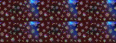 Kahverengi renkli çiçekler. Çiçekli eskiz çizimi. Renkli Yaz Temalı eskiz kalıbı. Düz Çiçek Elementleri Tasarımı.