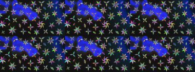 Çizim raster deseni. Güzel kumaş deseni. Çiçek arka planı.