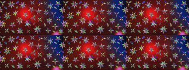 Çiçek desenli eskiz. Kahverengi renkli çiçekler. Renkli Bahar Teması eskiz kalıbı. Düz Çiçek Elementleri Tasarım Raster illüstrasyonu.