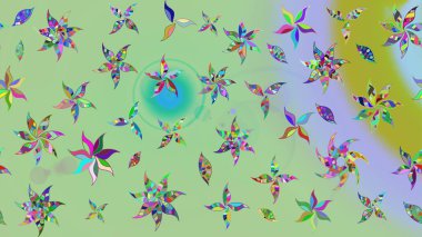 Tarafsız renklerde şirin tekstil tarzında. Çiçek duvar kâğıdı. Renkli çizim kalıbı. Çiçek arkaplan. Raster illüstrasyonu.