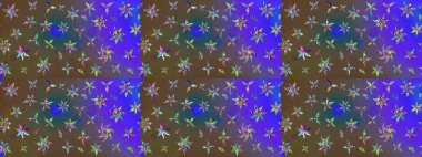 Kahverengi renkte çiçekli çiçek deseni. Suluboya tarzında kahverengi renkte çiçekler.