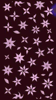 Renkli kahverengi çizim deseni. Kahverengi renkli çiçekler. Elle çizilmiş sonbahar çiçeği deseni. Tekstil ve kapak tasarımı için mükemmel. Doodle tarzı.