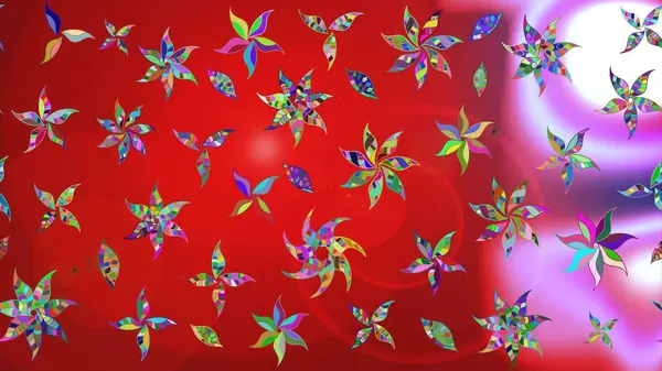 Moda baskısı. Eski model. Dekorasyon ve tasarım için güzel bir desen. Raster illüstrasyonu. Suluboya çizim kalıbı. Çiçeğin suluboya çizimlerinin zarif deseni.