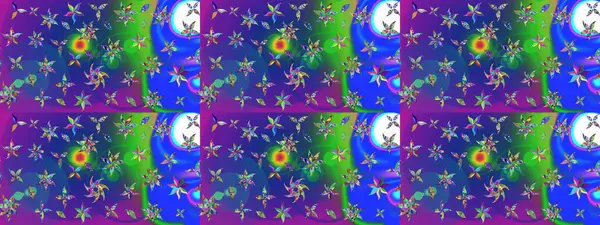 Renkli Bahar Teması eskiz kalıbı. Düz Çiçek Elementleri Tasarımı. Mavi renkli çiçekler. Güzel çiçek deseni..