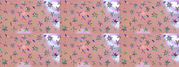 Yaprak ve çiçeklerin suluboya resimleri, tarafsız renklerde çizimler. Raster illüstrasyonu. Tarafsız renklerde bahar çiçekleri..