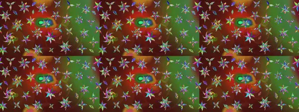 Kahverengi renkli çiçekler. Küçük çiçekte sevimli çiçek deseni var..