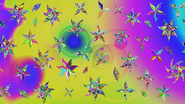 Mor renklerde. Raster illüstrasyonu. Soyut çiçek çizim kalıbı arka planı. Küçük çiçekteki sevimli çiçek deseni. Raster deseni.