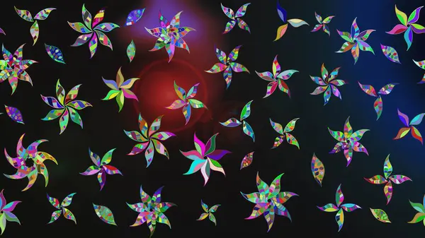 Soyut çiçek çizim kalıbı arka planı. Raster deseni. Gri renklerde. Raster illüstrasyonu. Küçük çiçekte sevimli çiçek deseni var..