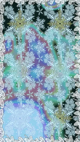 Güzel kumaş deseni. Raster suluboya deseni, narin çiçekler, mavi çiçekler, tebrik kartı şablonu..