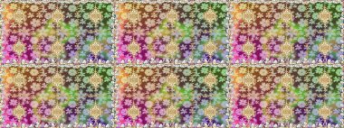 Raster illüstrasyonu. Oriental raster klasik nötr ve altın desenli. Kusursuz soyut arkaplan.