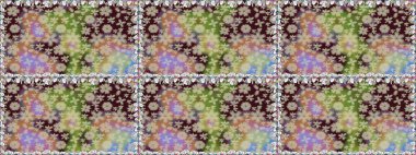 Çiçeklerle kusursuz desen. El çizimi. Suluboya çizimi. Tarafsız renklerde çiçekler.