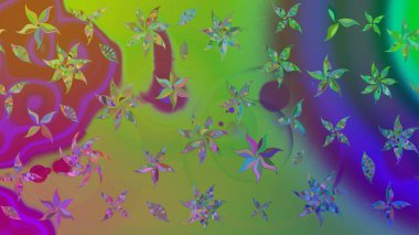 Çizim raster deseni. Güzel kumaş deseni. Çiçek arka planı.