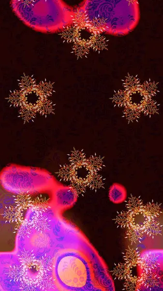 Raster resim. Renk arka plan üzerinde izole soyut kar taneleri ile düz tasarım. Snowflakes desen. Kar tanesi renkli desen. Raster kar taneleri arka plan.