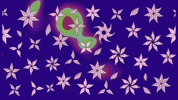 Güzel kumaş deseni. Doodle çiçekler ve dalları, otlar ve çiçekler. Raster Illustration. El çizilmiş.