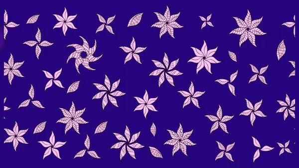 Küçük çiçekli şirin bir desen. Çiçek ve yapraklı çiçek deseni. Raster illüstrasyonu.