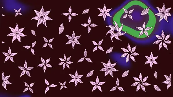 Varicolobrown Raster çizimi. Küçük çiçekteki sevimli çiçek deseni. Birçok kahverengi ve soyut çiçekli tropikal çizim deseni.