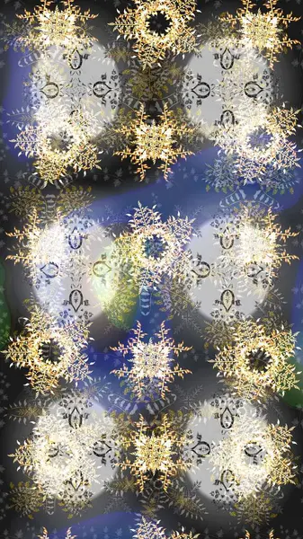 Çiçek Elementleri 'nin soyut geçmişi. Renklere göre dizayn. Raster illüstrasyonu. Raster kış deseni.