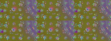 Kahverengi renkli çiçekler. Düz Çiçek Elementleri Tasarımı. Güzel çiçek deseni. Renkli Bahar Teması çizim şablonu.