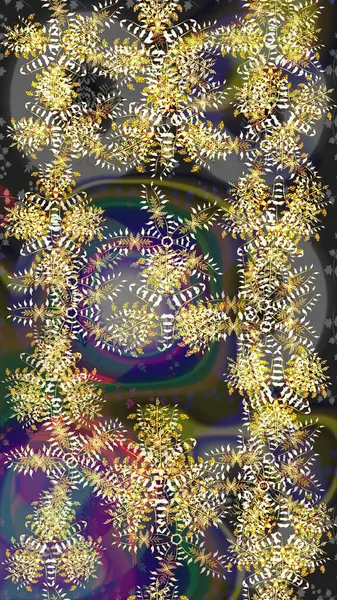 Renkli elementlerle Raster ilginç desen.