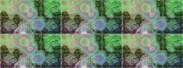 Modern stil dokusu. Çiçek desenli raster, yeşil çizgi grafik deseni soyut raster arkaplan.