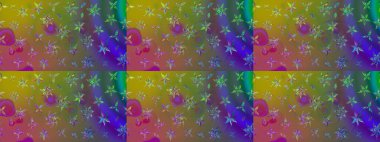 Raster illüstrasyonu. Küçük çaplı çiçeklerdeki basit şirin desenler. Tekstil veya kitap kapakları, imalat, duvar kağıtları, baskı, hediye paketi ve yapıştırma kitabı için çiçek eskiz geçmişi.