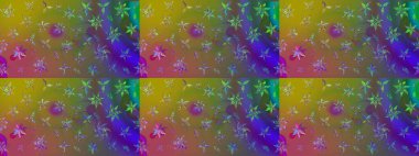 Yeşil renkte güzel bir tekstil. Raster illüstrasyonu. Suluboya çiçekli çiçek deseni.