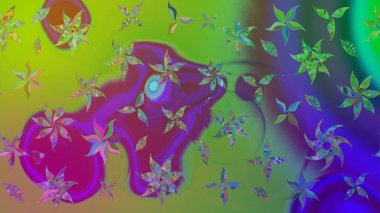 Parlak elementlerin. El çizimi Raster çizimi. Çizim çiçek deseni duvar kağıdı, web sitesi arkaplanı, paket kağıdı, davetiye, broşür, pankart veya web sitesi için kullanılabilir.