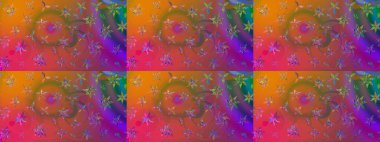 Moda baskısı. Eski model. Dekorasyon ve tasarım için güzel bir desen. Suluboya çizim kalıbı. Çiçeğin suluboya çizimlerinin zarif deseni.