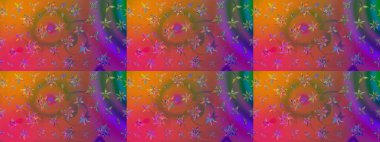 Çiçek izi. Suluboya çizim kalıbı. Suluboya tarzında kahverengi renkte çiçekler.