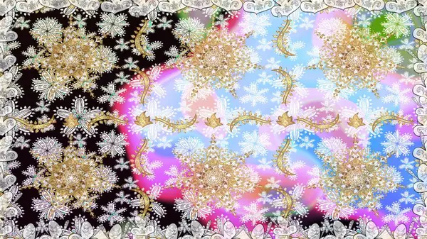 Geleneksel oryantasyon süsü. Klasik klasik klasik arka plan. Tarafsız renklerde, altın elementlerle kusursuz desen. Klasik raster altın pürüzsüz desen.