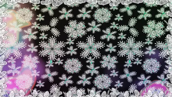 Çiçekli el, pürüzsüz desen çizmiş. Modern gelişim, gri raster arka plan duvar kağıdı çizimi, klasik çizgiler, desenli desenli çiçekler, çiçekli süsler..