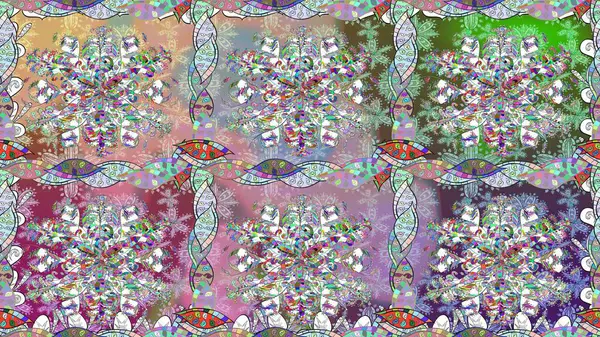 Ultraviyole kumaş deseni. Kusursuz desen. Organik motif arka planı. Raster illüstrasyonu.