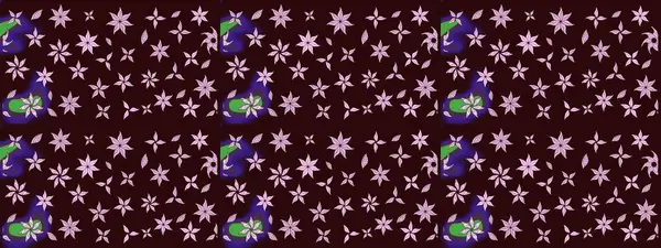 Çiçekli el çizimi çizimi deseni. Modern gelişim kahverengi raster arka plan duvar kâğıdı illüstrasyon klasik çizgili iz sürme desenli çiçekler, çiçekli süsler.