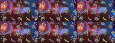 Kar taneleri tasarımı. Son moda kar taneleri ve elementler onun kartlarını gösteriyor. Retro stil dokusu, şablon kış elementleri. Modern tasarım posteri, kapak, kart tasarımı kahverengi, mor ve mavi renkler.