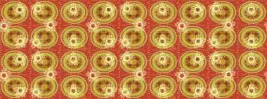 Kahverengi, turuncu ve sarı renkler üzerine tasarım. Raster kış deseni. Raster illüstrasyonu. Çiçek Elementleri ile soyut arkaplan.