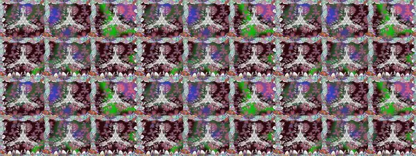 Renkli Bahar Temalı Kusursuz Arkaplan. Düz Çiçek Elementleri Tasarımı. Raster Modaya uygun kumaş deseni. Kahverengi renkli şirin çiçek deseni.