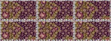 Çiçek deseni. Şatafatlı bahar bahçesi dokusu. Raster illüstrasyonu. Çiçeksiz arkaplan.