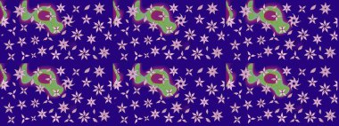 Mavi renkte güzel çiçekli eskiz deseni, suluboya çiçek deseni, duvar kağıdı, kart ya da kumaş için fayanslı. Raster..