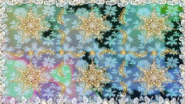 Çiçek süsü kumaş deseni, cam, çiçek desenli altın elementli, nötr renklerde metal. Klasik raster altın pürüzsüz desen.