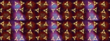 Raster illüstrasyonu. Çiçekli güzel suluboya desen. Kahverengi renklerde.