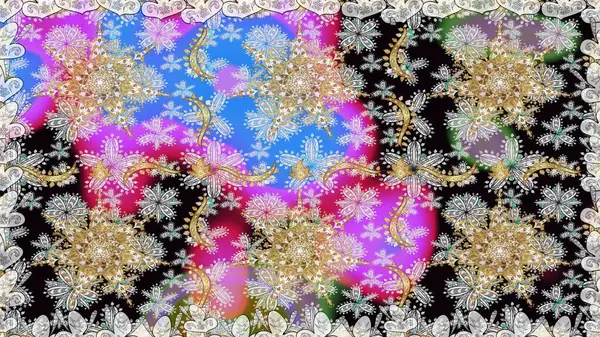 Raster klasik barok çiçeksiz altın desenli. Süslü dekorasyon. Lüks, kraliyet ve Viktorya dönemi konsepti. Gri renklerdeki altın desenli altın elementler.