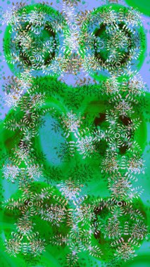 Renkli elementlerle Raster ilginç desen.