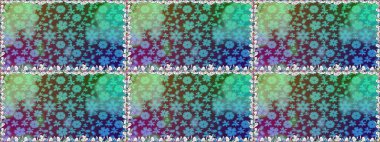 Suluboya, elle çizilmiş. Çiçekler maviye. Kusursuz bir arka plan modeli. Raster stoku.