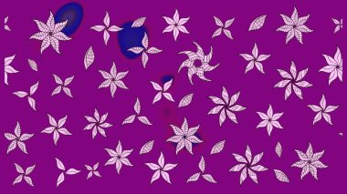 Mor çiçekli eskiz deseni, suluboya çiçek deseni, sevimli çiçek, duvar kağıdı, kart veya kumaş için fayanslı. Raster - stok.