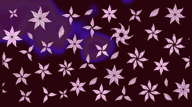 Renkli Bahar Teması eskiz kalıbı. Düz Çiçek Elementleri Tasarımı. Parlak arkaplan eskiz desenli çiçekli fantezi tasarımı.