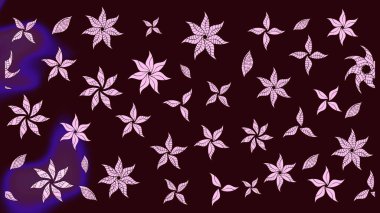 Güzel kumaş deseni. Düz Çiçek Elementleri Tasarımı. Renkli Bahar Teması eskiz kalıbı. Raster illüstrasyonunda çiçek deseni çizimi.