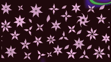 Moda baskıları için zarif bir şablon. Küçük renkli çiçekler. Kahverengi çiçekli bahar çiçekleri. Küçük çiçekte güzel bir desen. Motley illüstrasyonu.